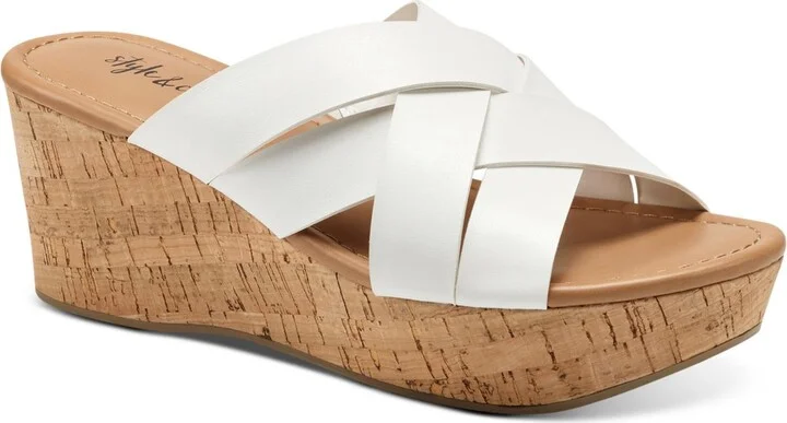 VIOLETTE Womens Cork Wedge Sandals