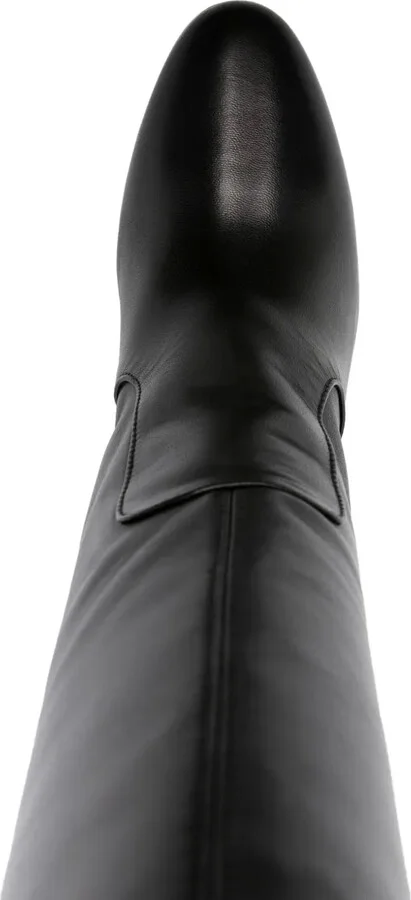 Viona 90mm almond-toe boots - Image 4