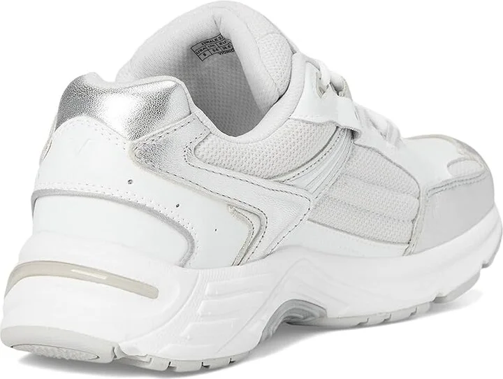 VIONIC 23Walk 2.0 Oxfords Women's Shoes White & Silver Leather : 6.5 W - Image 4