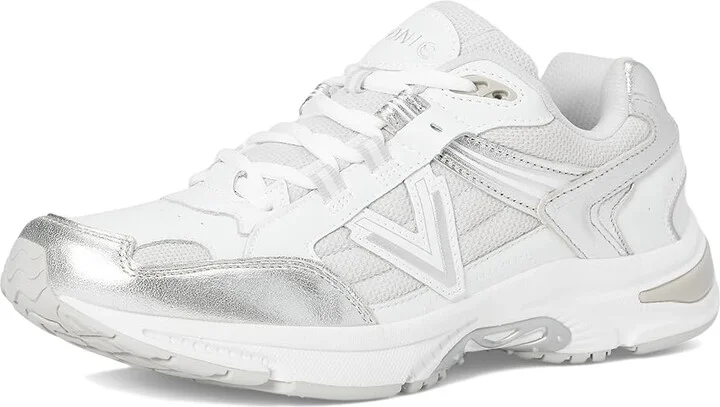 VIONIC 23Walk 2.0 Oxfords Women's Shoes White & Silver Leather : 6.5 W - Image 5