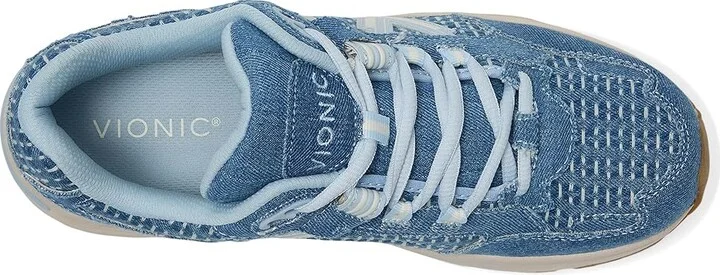 VIONIC 23Walk 2.0 Women's Snow Shoes Light Blue Denim : 5 W, Leather/Suede - Image 2