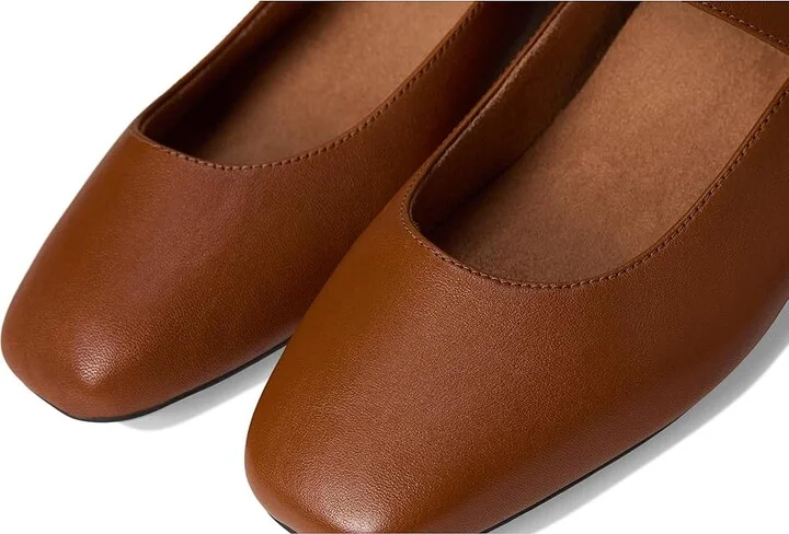 VIONIC Alameda Mary Janes Women's Shoes Tan Brown Leather : 8.5 W - Image 7