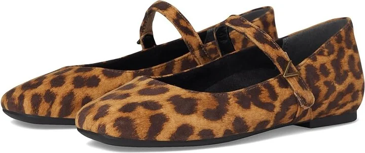 VIONIC Alameda Mary Janes Women's Shoes Tan Brown Suede : 6.5 W, Leather