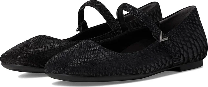 VIONIC Alameda Women's Shoes Black Snake Suede : 9.5 W
