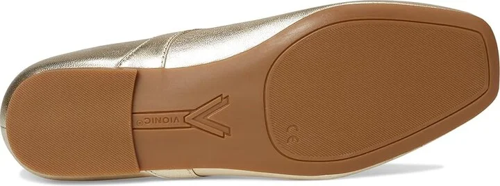 VIONIC Alameda Women's Shoes Gold Leather : 11 W, Suede - Image 3