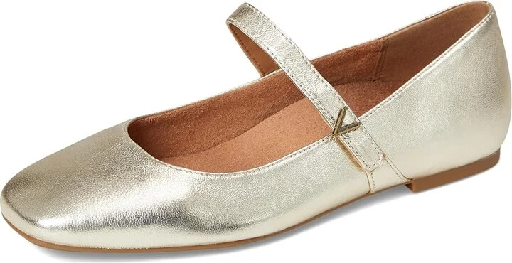 VIONIC Alameda Women's Shoes Gold Leather : 11 W, Suede - Image 5