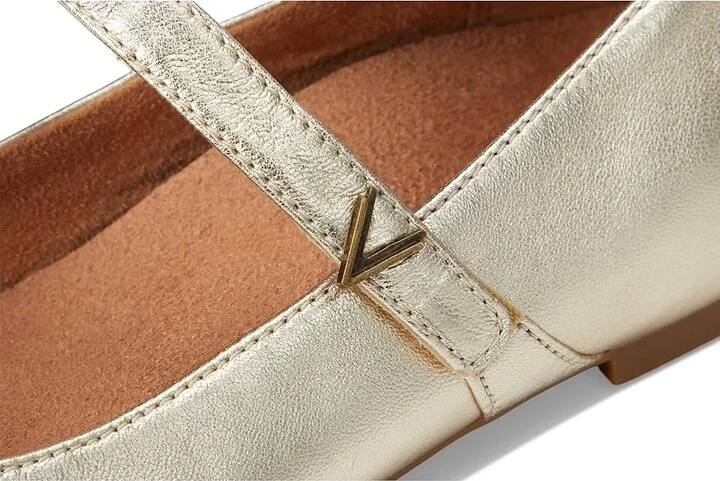 VIONIC Alameda Women's Shoes Gold Leather : 11 W, Suede - Image 7