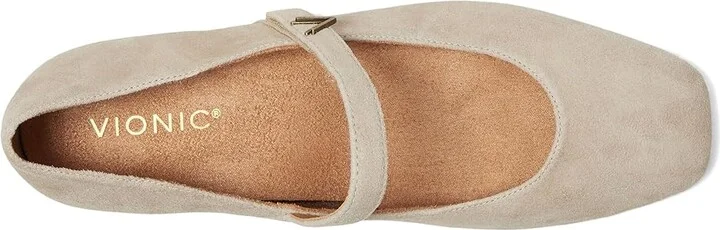 VIONIC Alameda Women's Shoes Lucid Beige : 8 W, Suede - Image 2