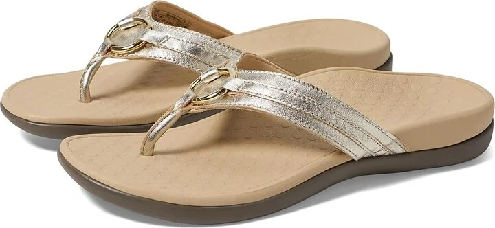 VIONIC Aloe Leather Women's Shoes Champagne : 10 M