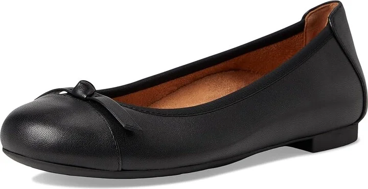 VIONIC Amorie Skimmers Women's Flat Shoes Black Leather : 7 N, Leather/Rubber - Image 5