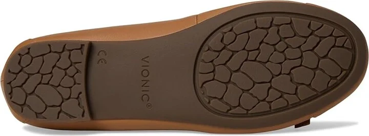 VIONIC Amorie Skimmers Women's Flat Shoes Camel Leather : 11 M, Leather/Rubber - Image 3