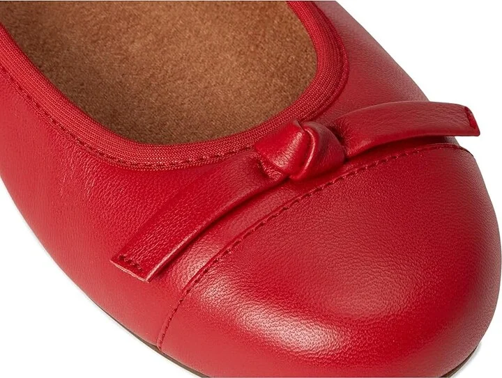 VIONIC Amorie Skimmers Women's Flat Shoes Red Leather : 6.5 M, Leather/Rubber - Image 7