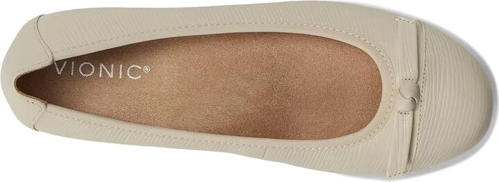 VIONIC Amorie Women's Shoes Cream : 9.5 W, Leather - Image 2