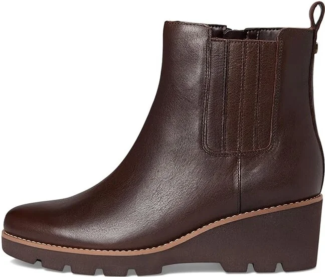 VIONIC Aria Booties Women's Boots Dark Brown Leather : 9 M - Image 6