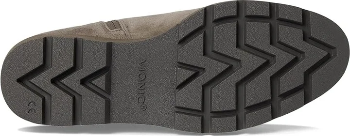 VIONIC Aria Booties Women's Boots Stone Grey Waxed Suede : 8.5 M, Leather - Image 3
