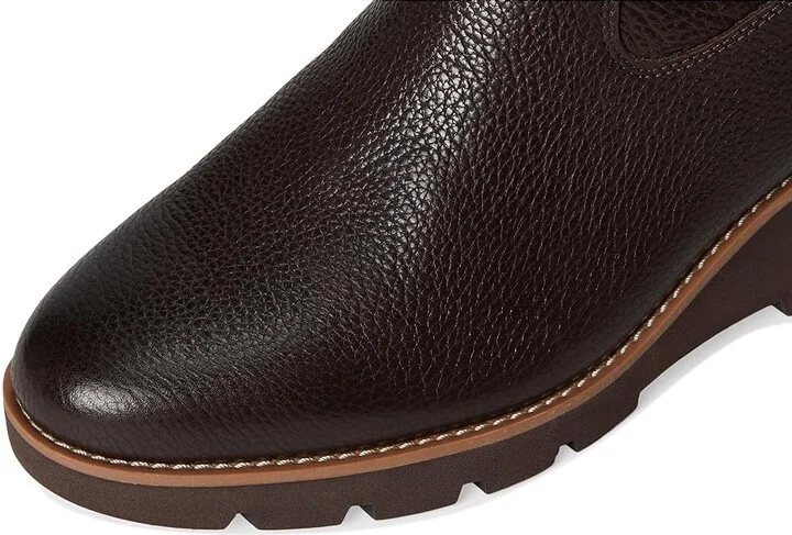 VIONIC Ashland High Shaft Boots Women's Boots Chocolate Wide Calf Leather : 9.5 W - Image 2