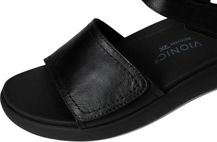 VIONIC Awaken Ankle Straps Women's Sandals Black Leather : 9.5 W - Image 7