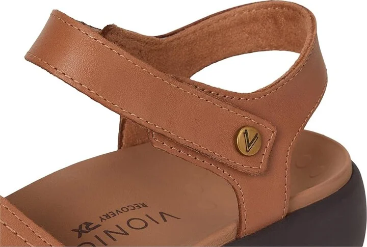 VIONIC Awaken Ankle Straps Women's Sandals Wheat Brown Leather : 7 W - Image 7