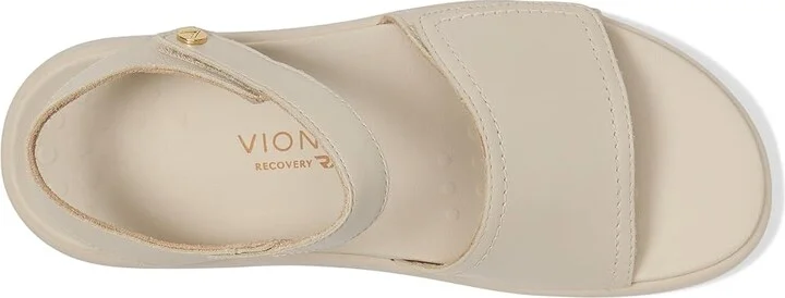 VIONIC Awaken Ankle Straps Women's Sandals White Leather : 10 W - Image 2