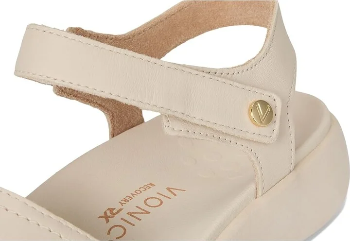 VIONIC Awaken Ankle Straps Women's Sandals White Leather : 10 W - Image 7