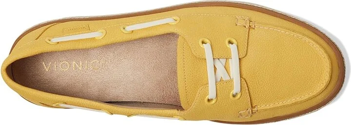 VIONIC Bay Women's Shoes Butter Yellow Nubuck : 9.5 M, Leather/Rubber - Image 2