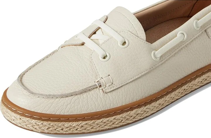 VIONIC Bay Women's Shoes Cream Leather : 8.5 M, Leather/Rubber - Image 7