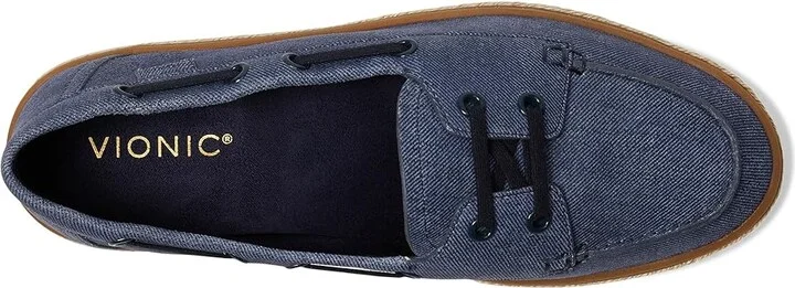 VIONIC Bay Women's Shoes Dark Denim Suede : 7 M, Leather/Rubber - Image 2