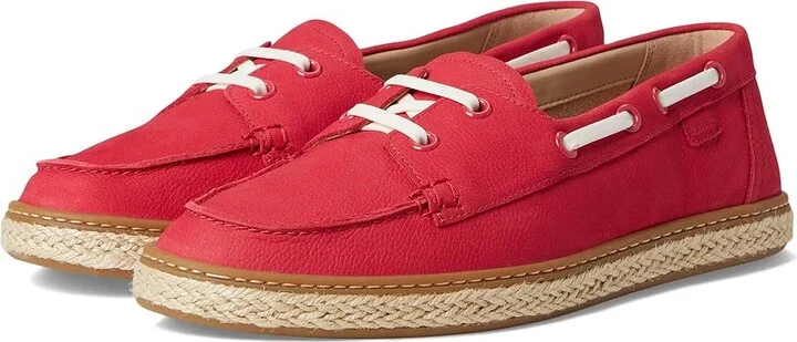 VIONIC Bay Women's Shoes Fruit Punch Nubuck : 5 M, Leather/Rubber