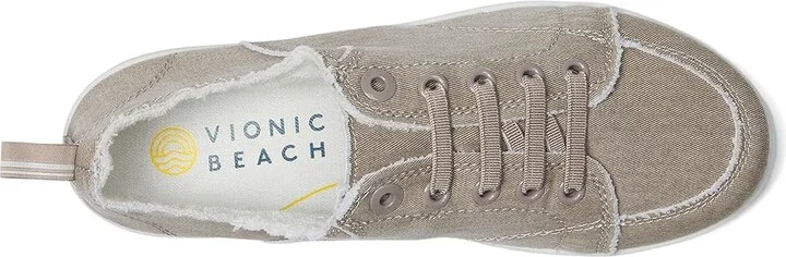 VIONIC Beach Pismo Sneakers Women's Shoes Beige Denim : 9 M, Canvas - Image 2
