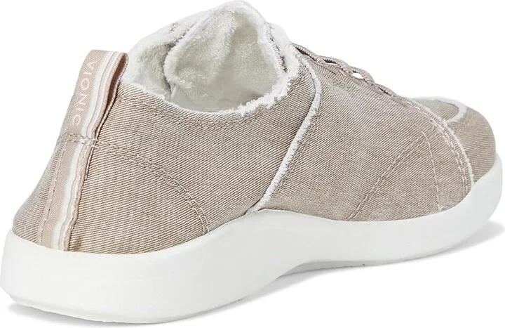 VIONIC Beach Pismo Sneakers Women's Shoes Beige Denim : 9 M, Canvas - Image 4