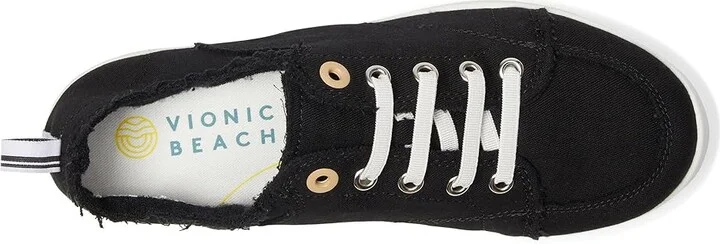VIONIC Beach Pismo Women's Shoes Black : 7 W, Textile/Canvas - Image 2