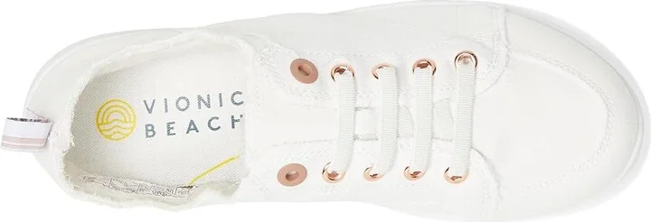 VIONIC Beach Pismo Women's Shoes Cream : 7 W, Textile/Canvas - Image 3