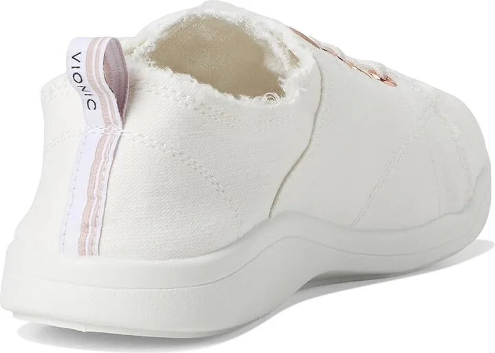 VIONIC Beach Pismo Women's Shoes Cream : 7 W, Textile/Canvas - Image 5