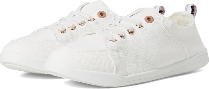 VIONIC Beach Pismo Women's Shoes Cream : 7 W, Textile/Canvas
