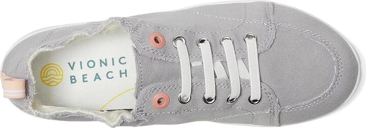 VIONIC Beach Pismo Women's Shoes Light Grey : 9.5 M, Textile/Canvas - Image 2