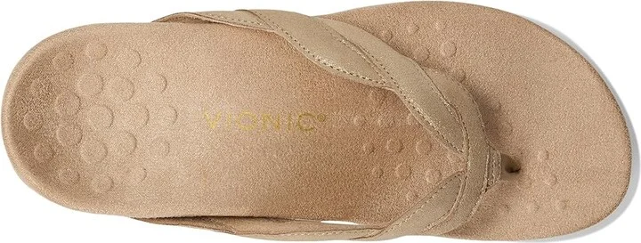 VIONIC Bella Braid Thong Sandals Women's Wedge Shoes Gold Leather : 9 W - Image 2