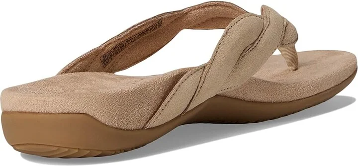 VIONIC Bella Braid Thong Sandals Women's Wedge Shoes Gold Leather : 9 W - Image 4
