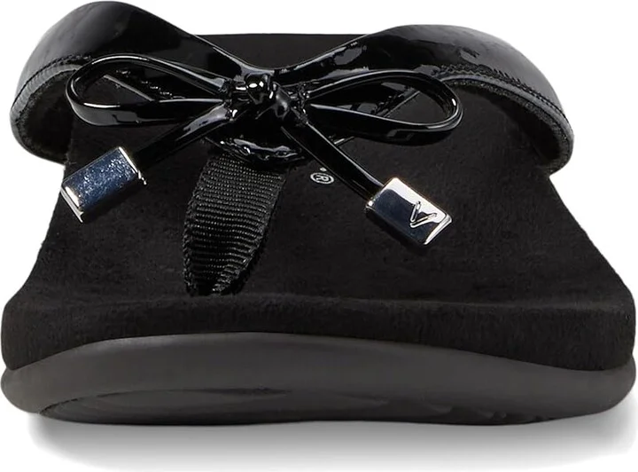 VIONIC Bella II Women's Sandals Black Patent : 6 W, Synthetic - Image 3