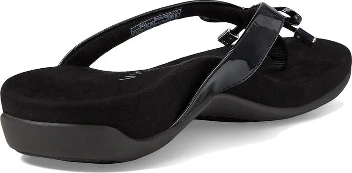 VIONIC Bella II Women's Sandals Black Patent : 6 W, Synthetic - Image 5