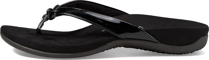 VIONIC Bella II Women's Sandals Black Patent : 6 W, Synthetic - Image 7