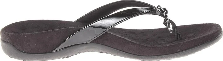 VIONIC Bella II Women's Sandals Black Patent : 6 W, Synthetic - Image 8