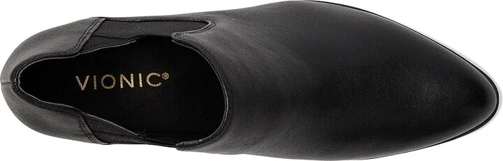 VIONIC Belmont Shooties Women's Boots Black Leather : 7.5 M - Image 2
