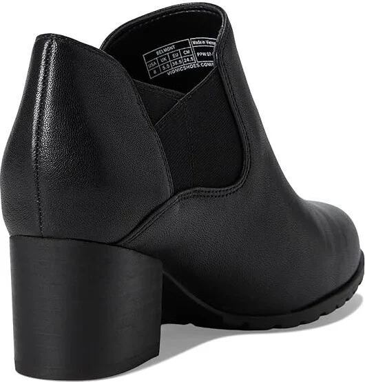 VIONIC Belmont Shooties Women's Boots Black Leather : 7.5 M - Image 4