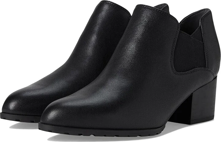 VIONIC Belmont Shooties Women's Boots Black Leather : 7.5 M