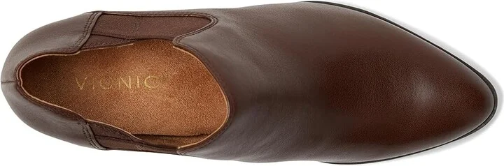 VIONIC Belmont Shooties Women's Boots Dark Brown Leather : 11 M - Image 2