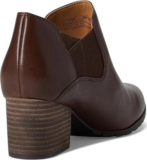 VIONIC Belmont Shooties Women's Boots Dark Brown Leather : 11 M - Image 4