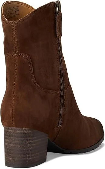 VIONIC Bishop Western Boots Women's Boots Dark Brown Waxy Suede : 9 M, Rubber/Suede - Image 4
