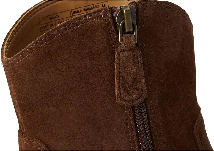 VIONIC Bishop Western Boots Women's Boots Dark Brown Waxy Suede : 9 M, Rubber/Suede - Image 7