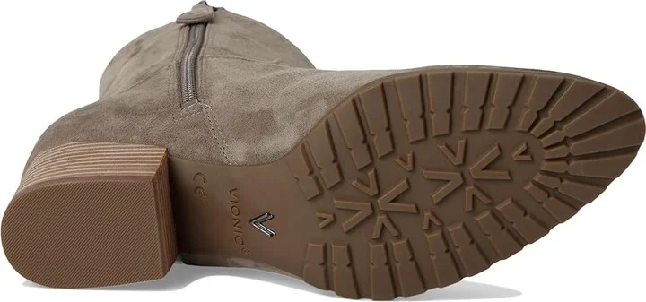 VIONIC Bishop Western Boots Women's Boots Stone Waxy Suede : 9 M, Rubber/Suede - Image 3