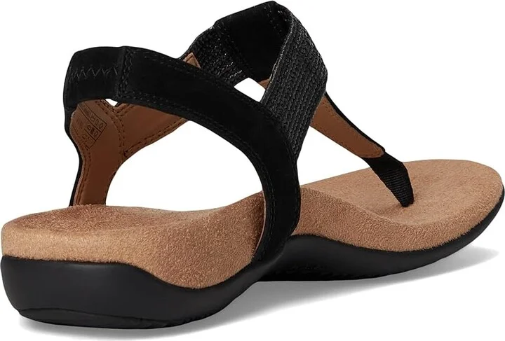 VIONIC Brea Women's Sandals Black Nubuck Leather : 9 W - Image 4